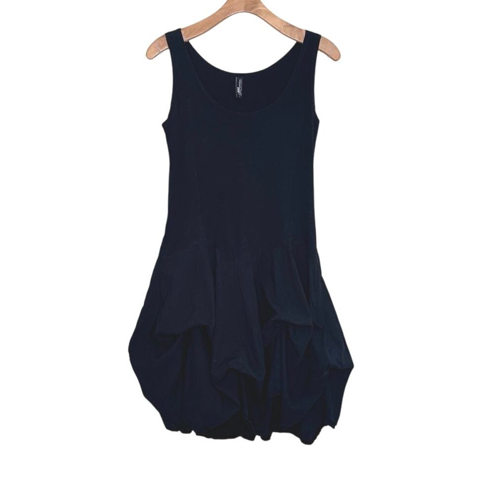 Magdalena black tank dress size large Made in USA
